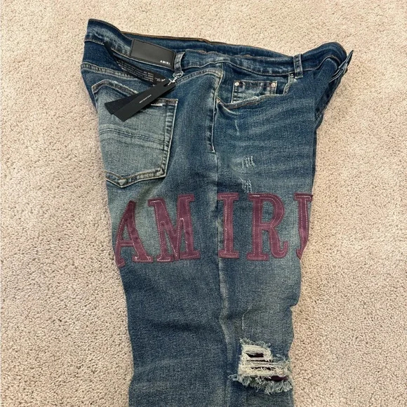 Amiri Denim Blue Jeans - Picture 1 of 6